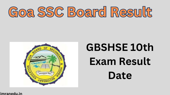 Goa SSC Board Result 