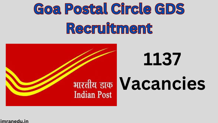 Goa Postal Circle GDS Recruitment 2024