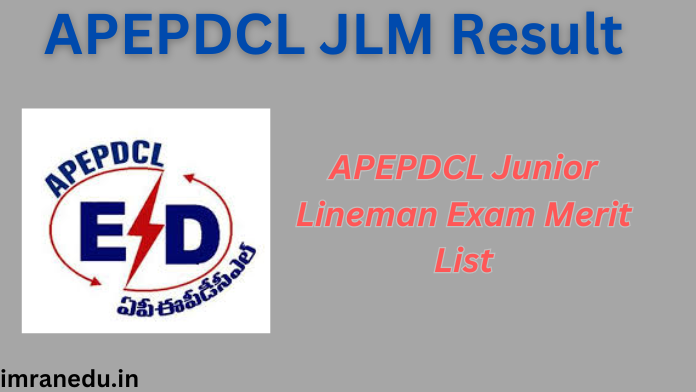 APEPDCL JLM Result 2024