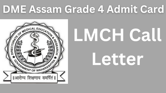 DME Assam Grade 4 Admit Card