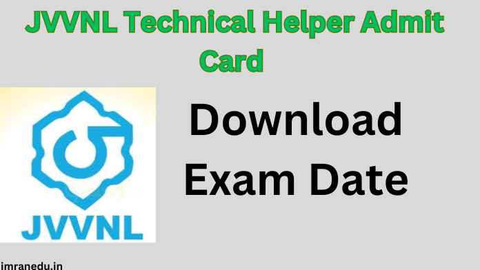 JVVNL Technical Helper Admit Card 2024