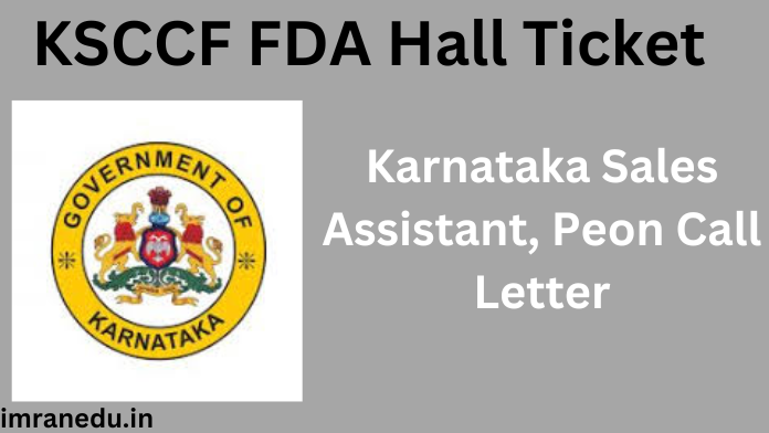 KSCCF FDA Hall Ticket 2024