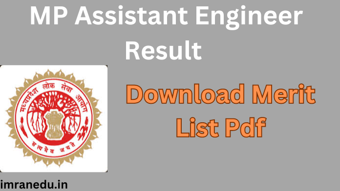 MP Assistant Engineer Result 2024