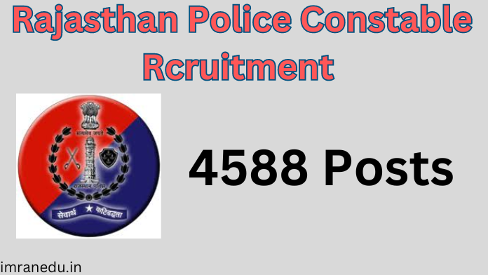 Rajasthan Police Constable Recruitment 2024