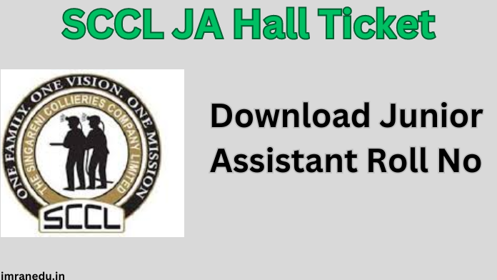 SCCL JA Hall Ticket 2024