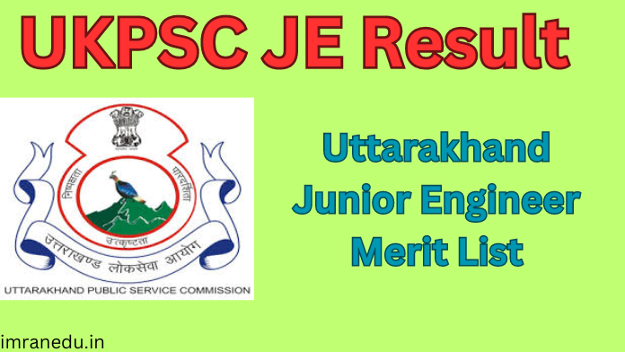 UKPSC JE Result 2024