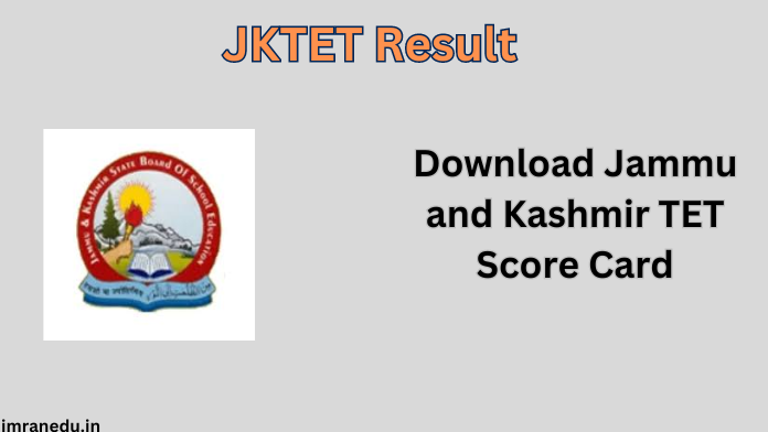 JKTET Result 2024