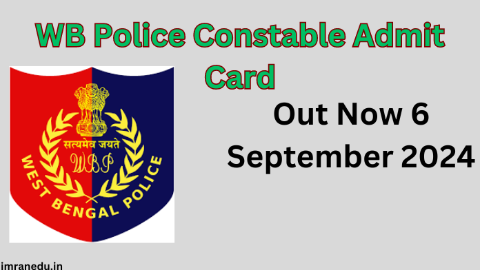 WB Police Constable Admit Card 2024