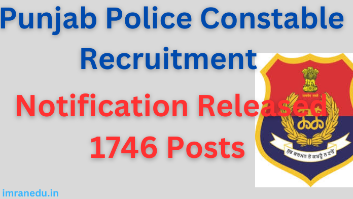 Punjab Police Constable Recruitment 2024