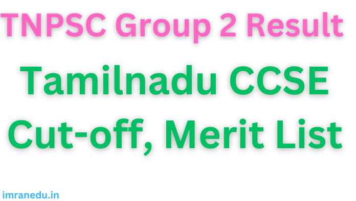 TNPSC Group 2 Result